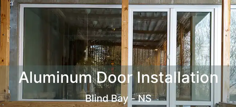  Aluminum Door Installation Blind Bay - NS