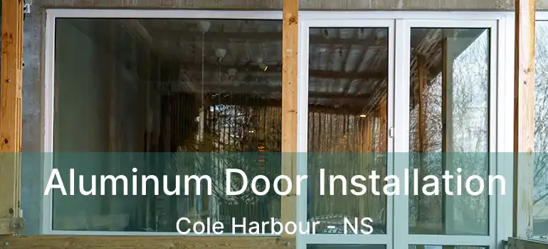  Aluminum Door Installation Cole Harbour - NS