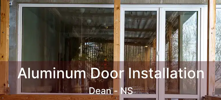  Aluminum Door Installation Dean - NS