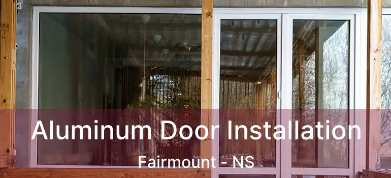  Aluminum Door Installation Fairmount - NS