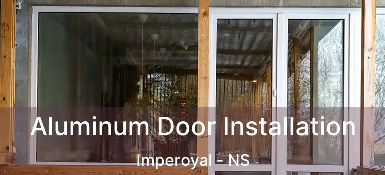  Aluminum Door Installation Imperoyal - NS