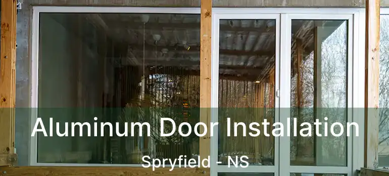  Aluminum Door Installation Spryfield - NS