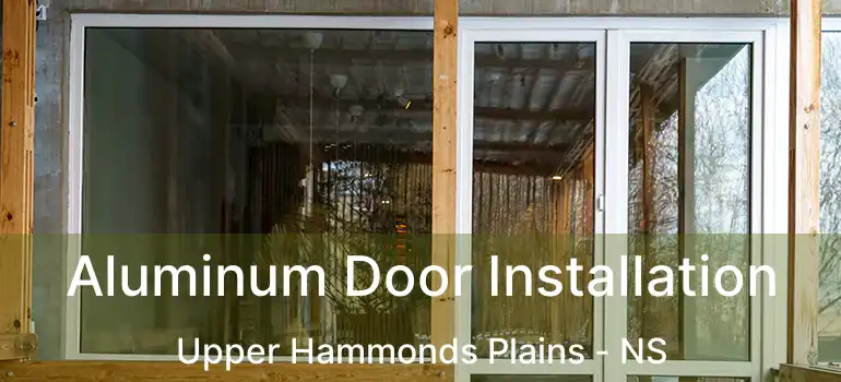  Aluminum Door Installation Upper Hammonds Plains - NS