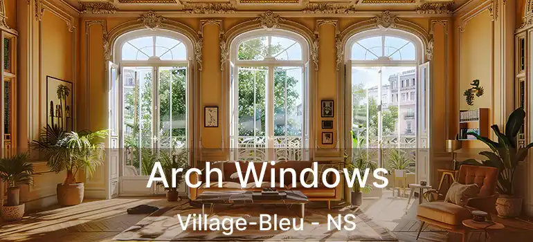  Arch Windows Village-Bleu - NS