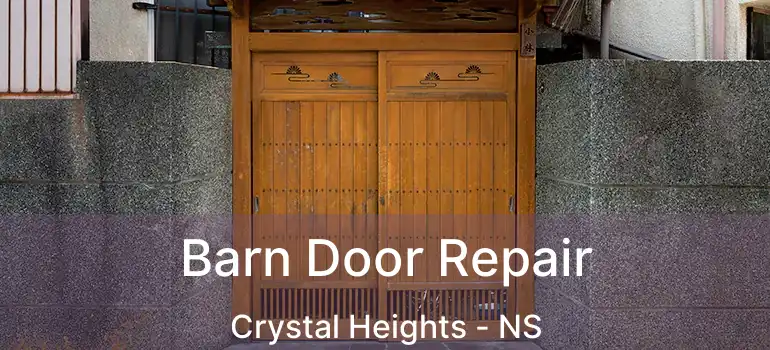  Barn Door Repair Crystal Heights - NS