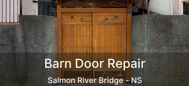  Barn Door Repair Salmon River Bridge - NS