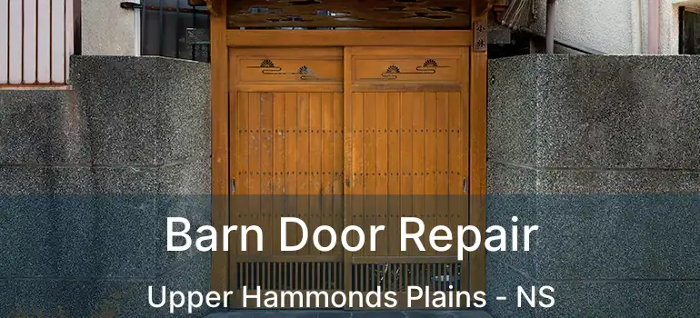  Barn Door Repair Upper Hammonds Plains - NS