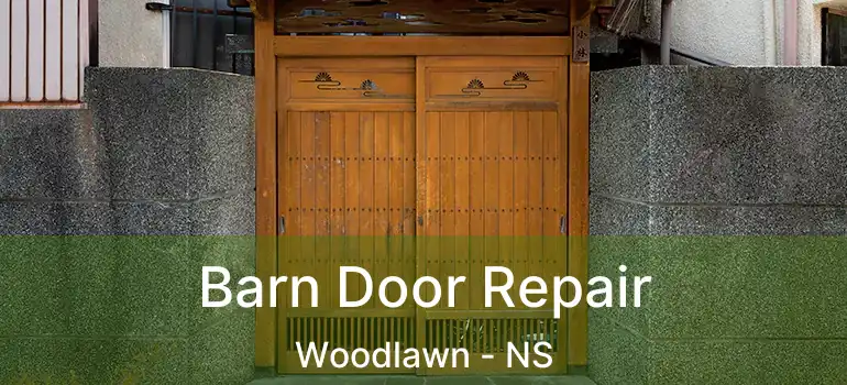  Barn Door Repair Woodlawn - NS