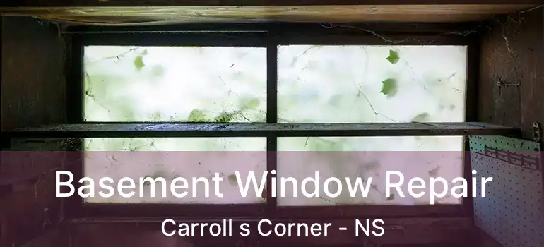  Basement Window Repair Carroll s Corner - NS