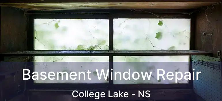  Basement Window Repair College Lake - NS