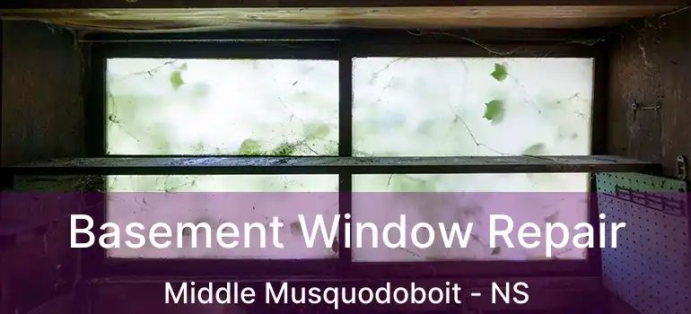  Basement Window Repair Middle Musquodoboit - NS