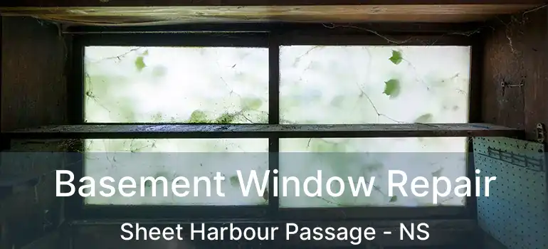  Basement Window Repair Sheet Harbour Passage - NS