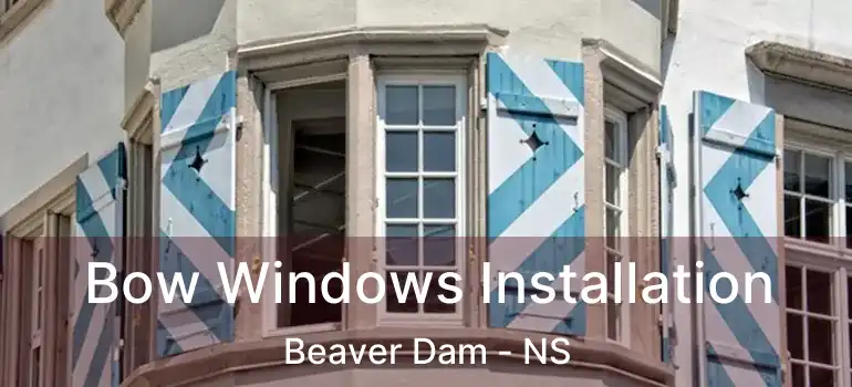  Bow Windows Installation Beaver Dam - NS