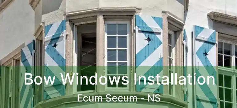  Bow Windows Installation Ecum Secum - NS