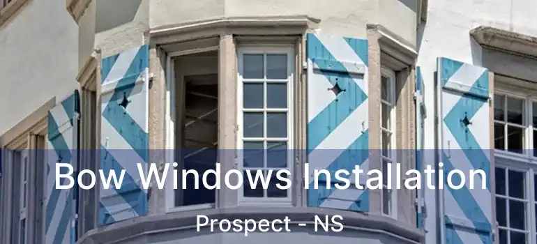  Bow Windows Installation Prospect - NS