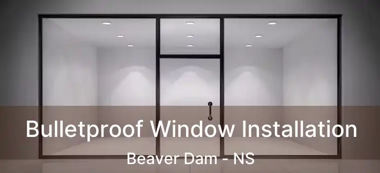  Bulletproof Window Installation Beaver Dam - NS