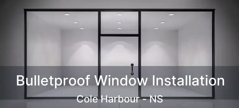  Bulletproof Window Installation Cole Harbour - NS