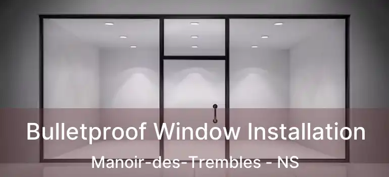  Bulletproof Window Installation Manoir-des-Trembles - NS