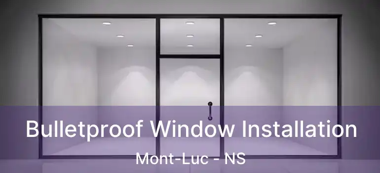  Bulletproof Window Installation Mont-Luc - NS