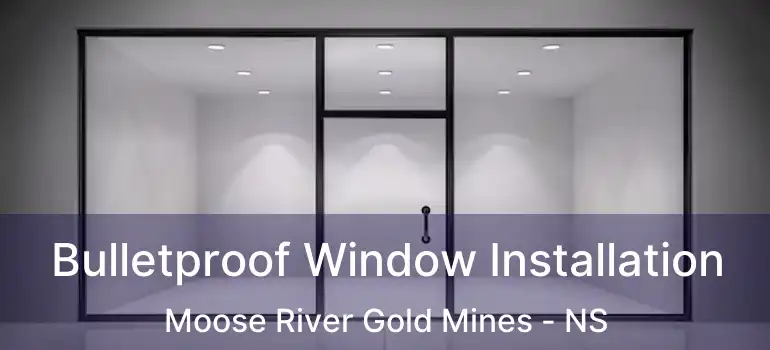  Bulletproof Window Installation Moose River Gold Mines - NS