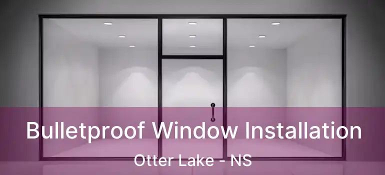  Bulletproof Window Installation Otter Lake - NS