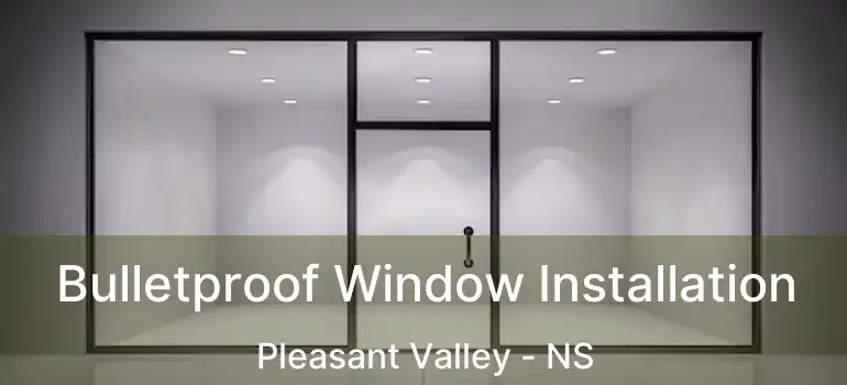  Bulletproof Window Installation Pleasant Valley - NS