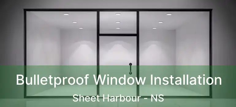  Bulletproof Window Installation Sheet Harbour - NS