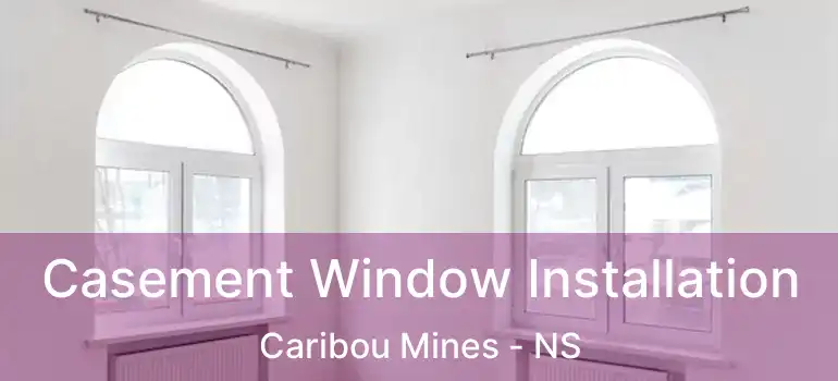  Casement Window Installation Caribou Mines - NS