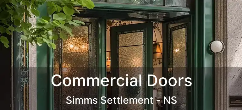  Commercial Doors Simms Settlement - NS