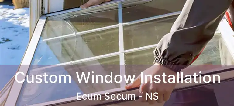  Custom Window Installation Ecum Secum - NS