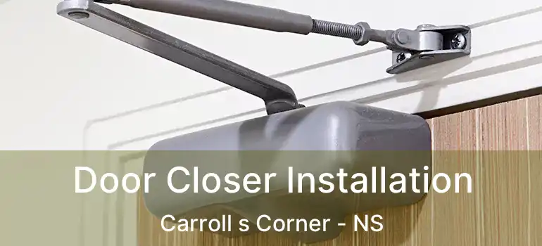  Door Closer Installation Carroll s Corner - NS