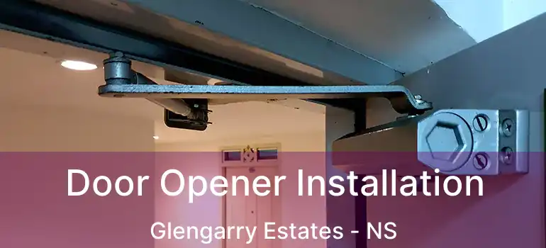  Door Opener Installation Glengarry Estates - NS