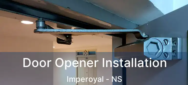  Door Opener Installation Imperoyal - NS