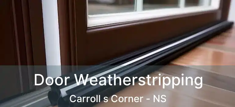  Door Weatherstripping Carroll s Corner - NS