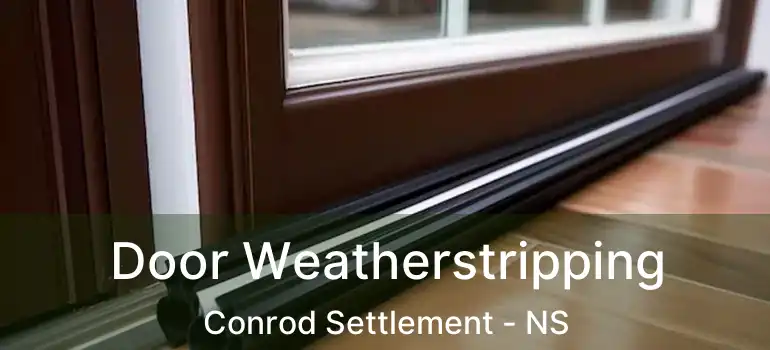  Door Weatherstripping Conrod Settlement - NS