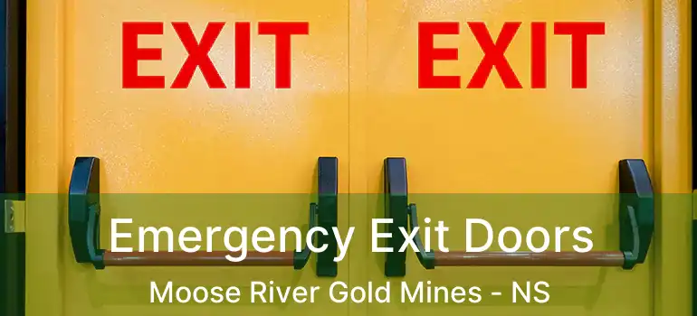  Emergency Exit Doors Moose River Gold Mines - NS