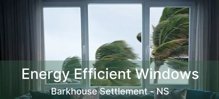  Energy Efficient Windows Barkhouse Settlement - NS