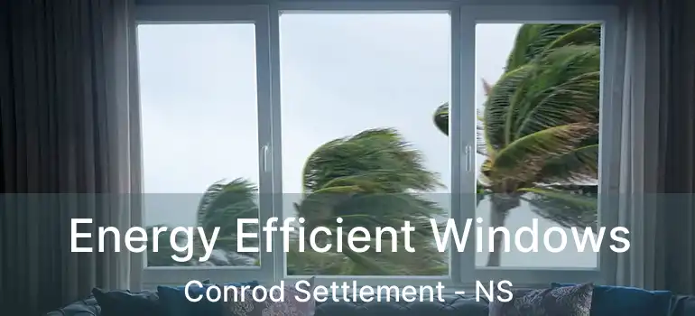  Energy Efficient Windows Conrod Settlement - NS