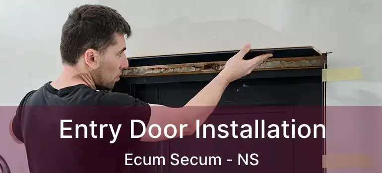  Entry Door Installation Ecum Secum - NS