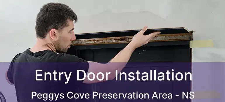  Entry Door Installation Peggys Cove Preservation Area - NS