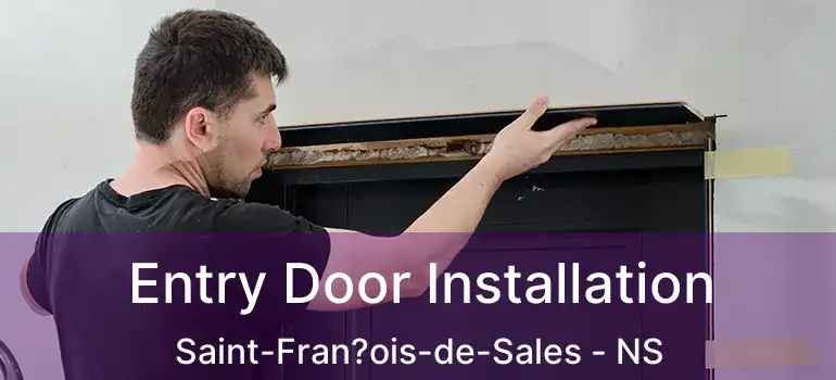  Entry Door Installation Saint-Fran?ois-de-Sales - NS