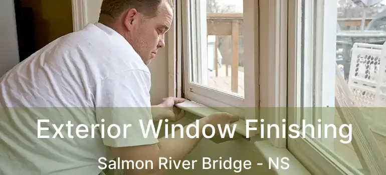  Exterior Window Finishing Salmon River Bridge - NS