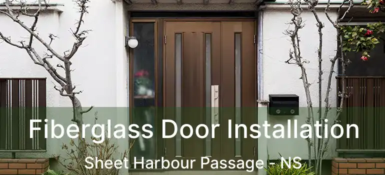  Fiberglass Door Installation Sheet Harbour Passage - NS