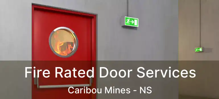  Fire Rated Door Services Caribou Mines - NS