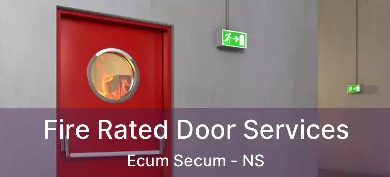  Fire Rated Door Services Ecum Secum - NS