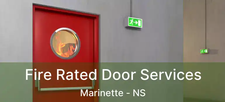  Fire Rated Door Services Marinette - NS