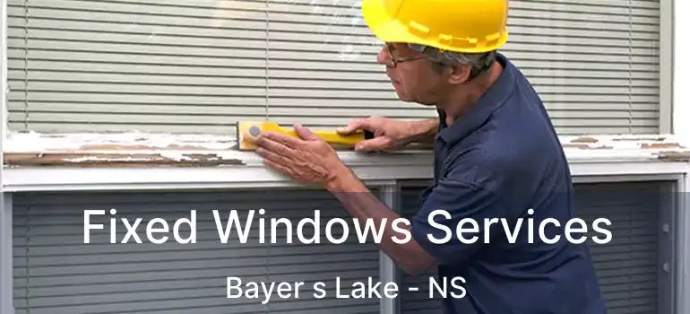  Fixed Windows Services Bayer s Lake - NS