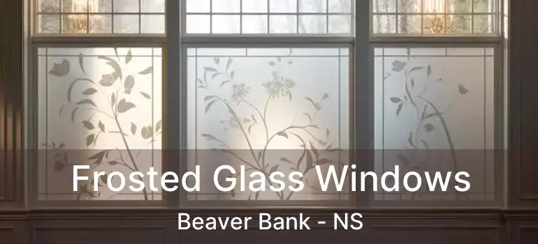  Frosted Glass Windows Beaver Bank - NS