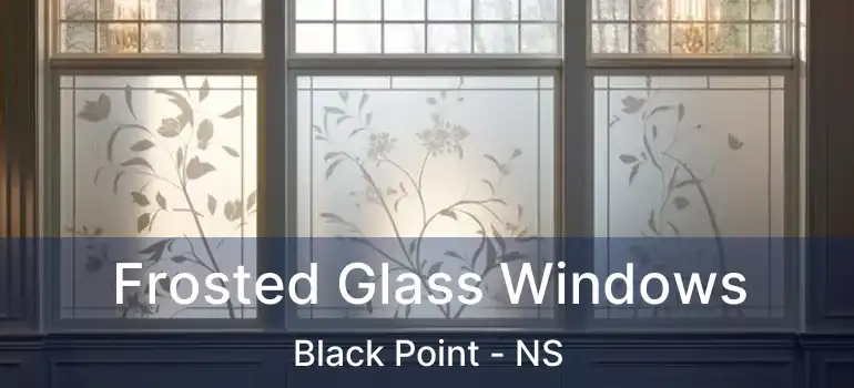  Frosted Glass Windows Black Point - NS