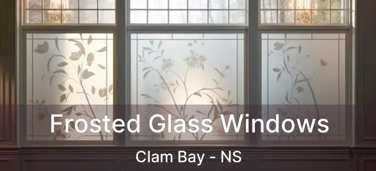  Frosted Glass Windows Clam Bay - NS